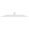 Ekena Millwork Portland Architectural Grade PVC Gable Bracket, 84"W x 14"H x 2"D x 6"F, 4/12 Pitch GBP084X14X0206POR00 - alternate 4